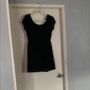Ambiance Black Lace Mini Dress